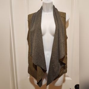 Reversible vegan leather vest